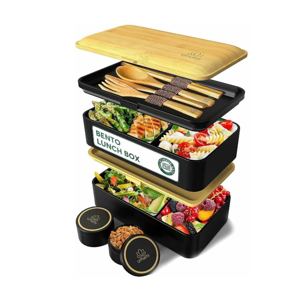 Lunch Box for Adults, Kids w/Utensils